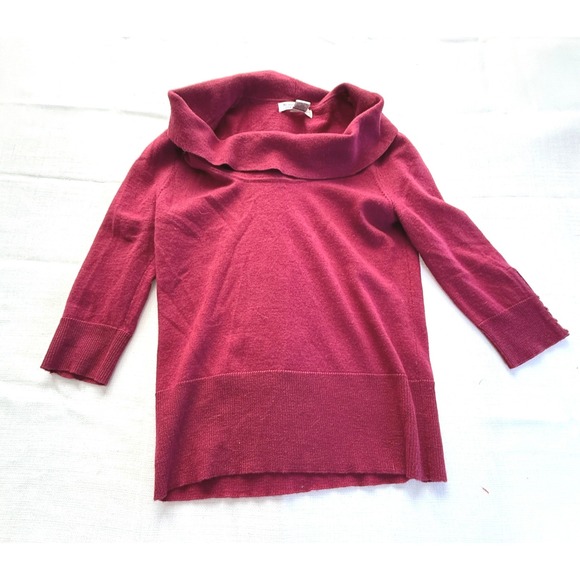 Susan Bristol Sweaters - Susan Bristol 100 Percent Merino Wool Sweater Pink Cowl Neck Womens Small